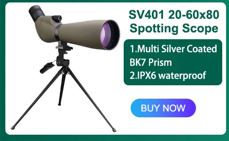 Svbony SV28plus 50/60/70mm Spotting Scope Zoom Telescope Powerful Long Range PORRO Prism Suit for Archery Target Shooting