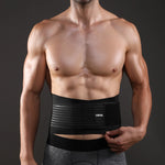 Unisex Adjustable Lower Back Support Waistband Abdomen Trimmer for Weightlifting and Running