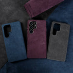 Full Coverage Magnetic ALCANTARA Case For Samsung Galaxy S25 Ultra S24 S23 S21 for Magsafe Artificial Leather Suede Phone Cover