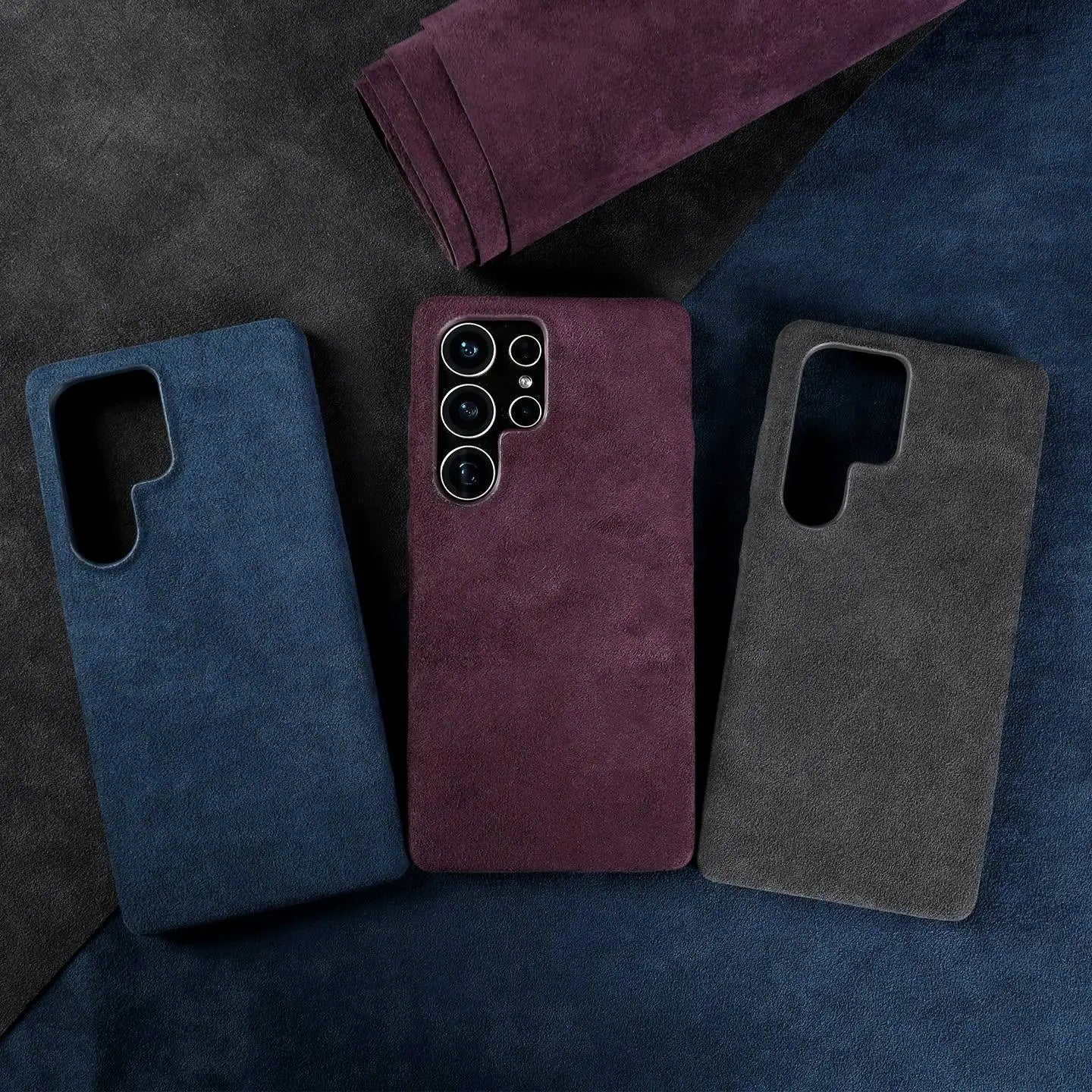 Full Coverage Magnetic ALCANTARA Case For Samsung Galaxy S25 Ultra S24 S23 S21 for Magsafe Artificial Leather Suede Phone Cover