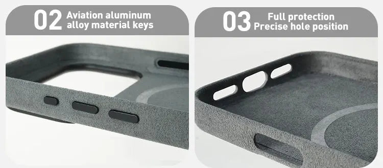 Premium Real Italian Imported Alcantara Magsafe Magnetic Case for IPhone 17Pro/17 Pro Max/17Air Anti-drop Phone Case Accessories