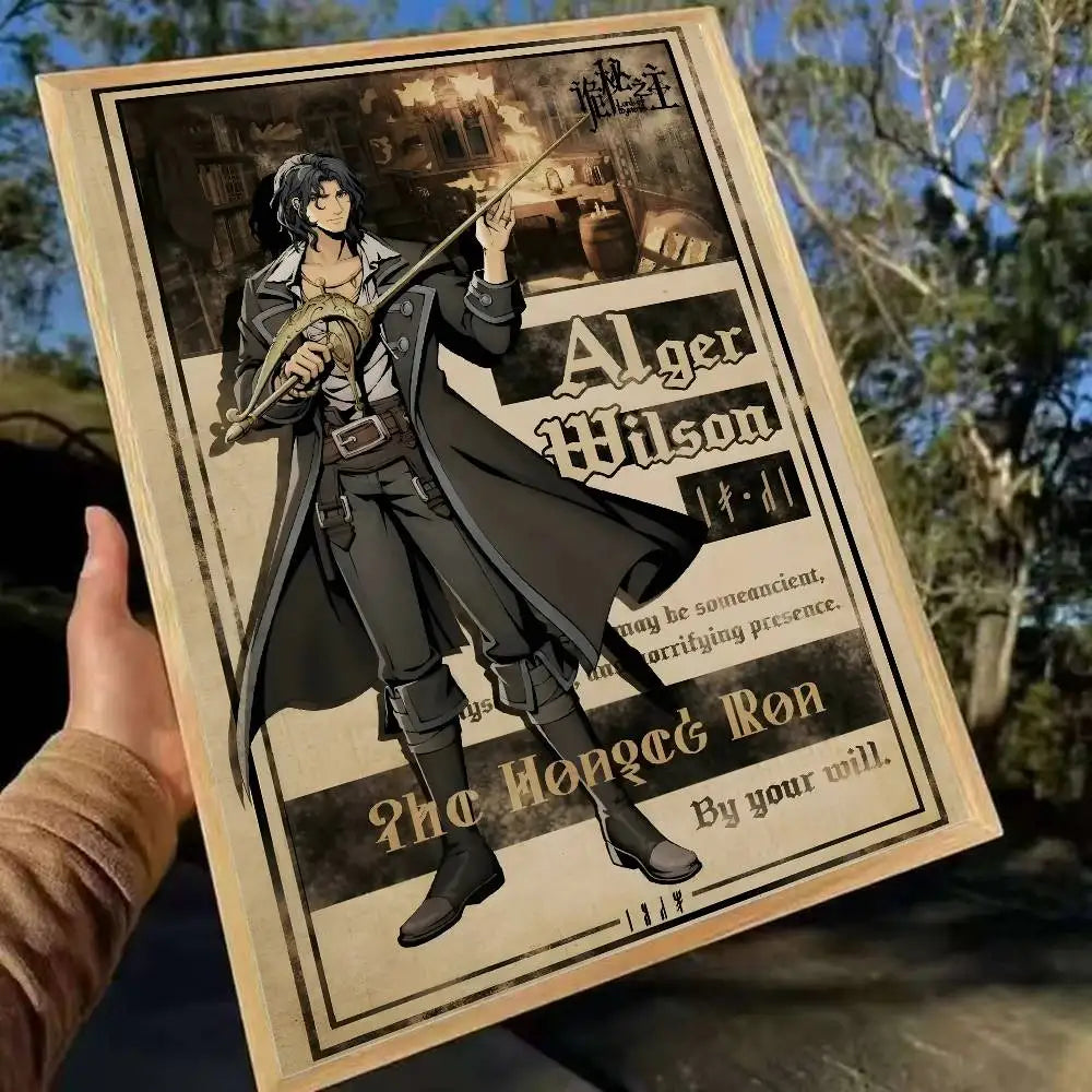 Lord Of Mysteries Poster Waterproof HD Art Wall Decal Self-Adhesive Print. Aesthetic Home Room