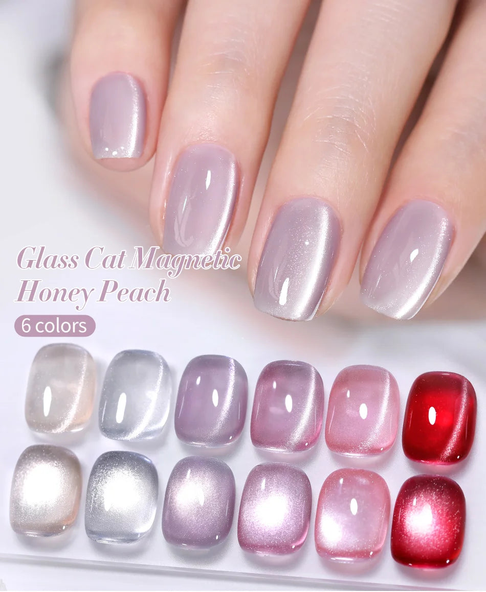 BORN PRETTY 10ml Silver Water Light Cat Magnetic Gel Nail Polish Nail Supplies Vernis Semi Permanent Gel for Fall Winter Nails