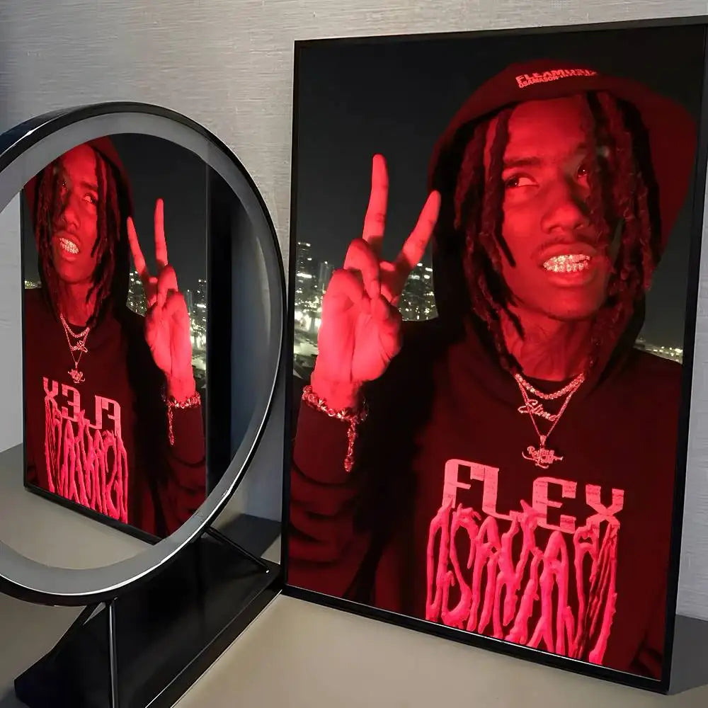 O-OsamaSon Stil Slime RAPPER Poster HD home decor sticky wall waterproof home living room bar aesthetic decor