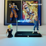 NIKOLATOY Dragon Ball Vegeta Magnetic Night Light Set Including Half-Body Statue LED Desk Lamp Collectible Anime Toy Fan Gift