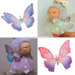 15/17cm Labubu Elf Costume Butterfly Wings and Tulle Skirt Doll Clothes Replacement