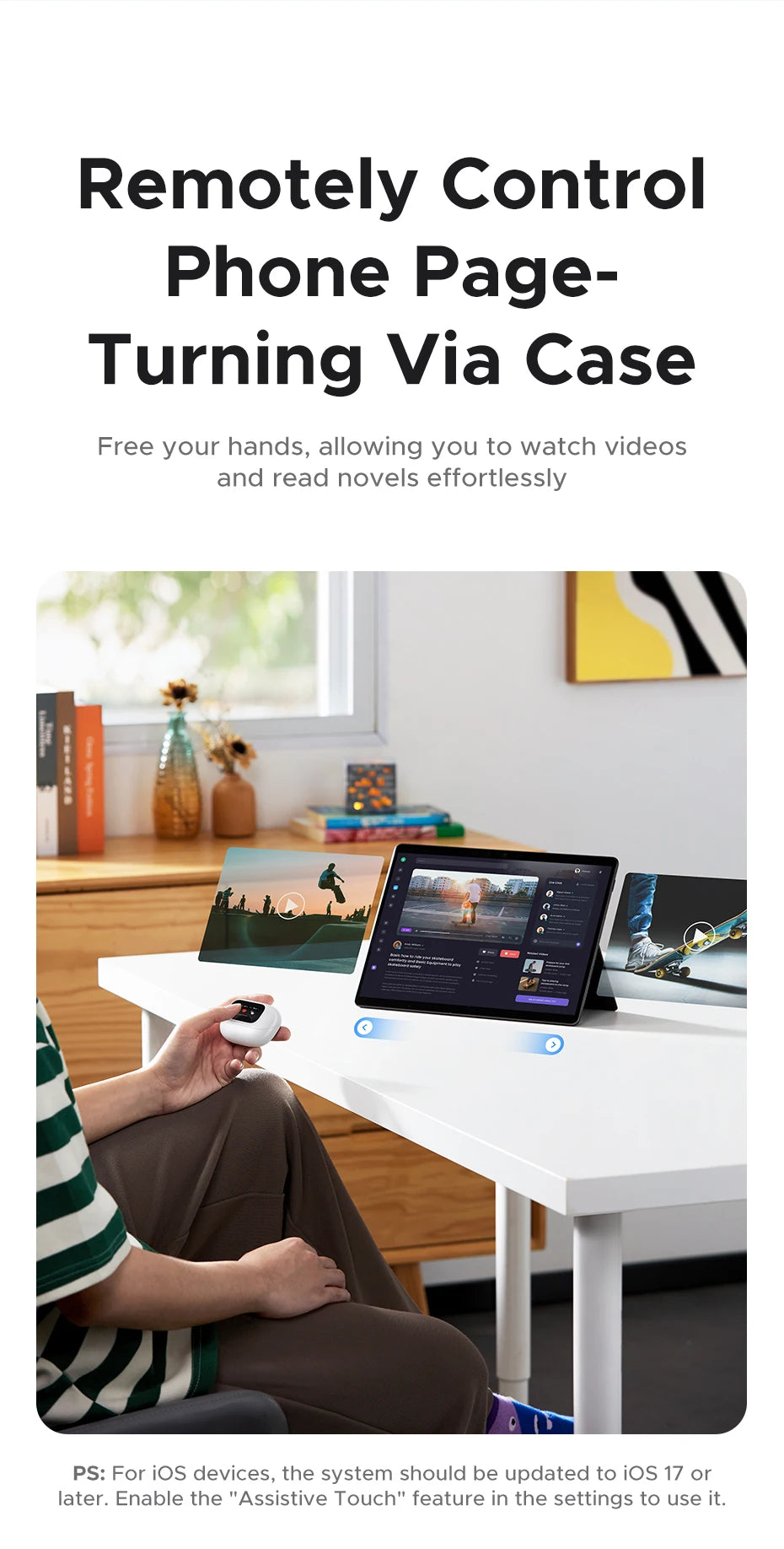 UGREEN LCD Full Color Smart Screen Wireless TWS Bluetooth Earphones Earbuds Open Clip Ear Headphones AI Call Noise Cancellation