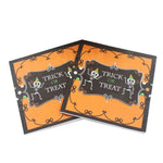 20/40/60/80/100pcs Halloween Theme Party Disposable Napkins Cocktail Napkin Bat Spider Pumpkin Halloween Holiday Decor Tableware