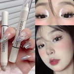 Eye Makeup Highlighter Pencil, Undereye Brightener Pencil, Dual-End Eye Shadow Stick, Smudge-Proof Eye Makeup Face Contouring