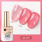 UR SUGAR 15ml Blood Red Jelly Gel Nail Polish Translucent Color Crystal Nude Gel Nail Art Varnish For Fall Winter Manicure