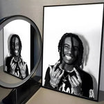 O-OsamaSon Stil Slime RAPPER Poster HD home decor sticky wall waterproof home living room bar aesthetic decor