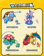 In Stock KEEPPLEY Pokemon 02 Charizard Gengar Gardevoir Dragonite Garchomp Eevee Venusaur Blastoise Assembled Movable Model Toys
