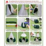 Winter Christmas Tree Cat Nest Handmade /Finished Cat Bed /Winter Warmth Semi Enclosed Dog Nest Felt Cone Pet House 크리스마스 고양이 굴