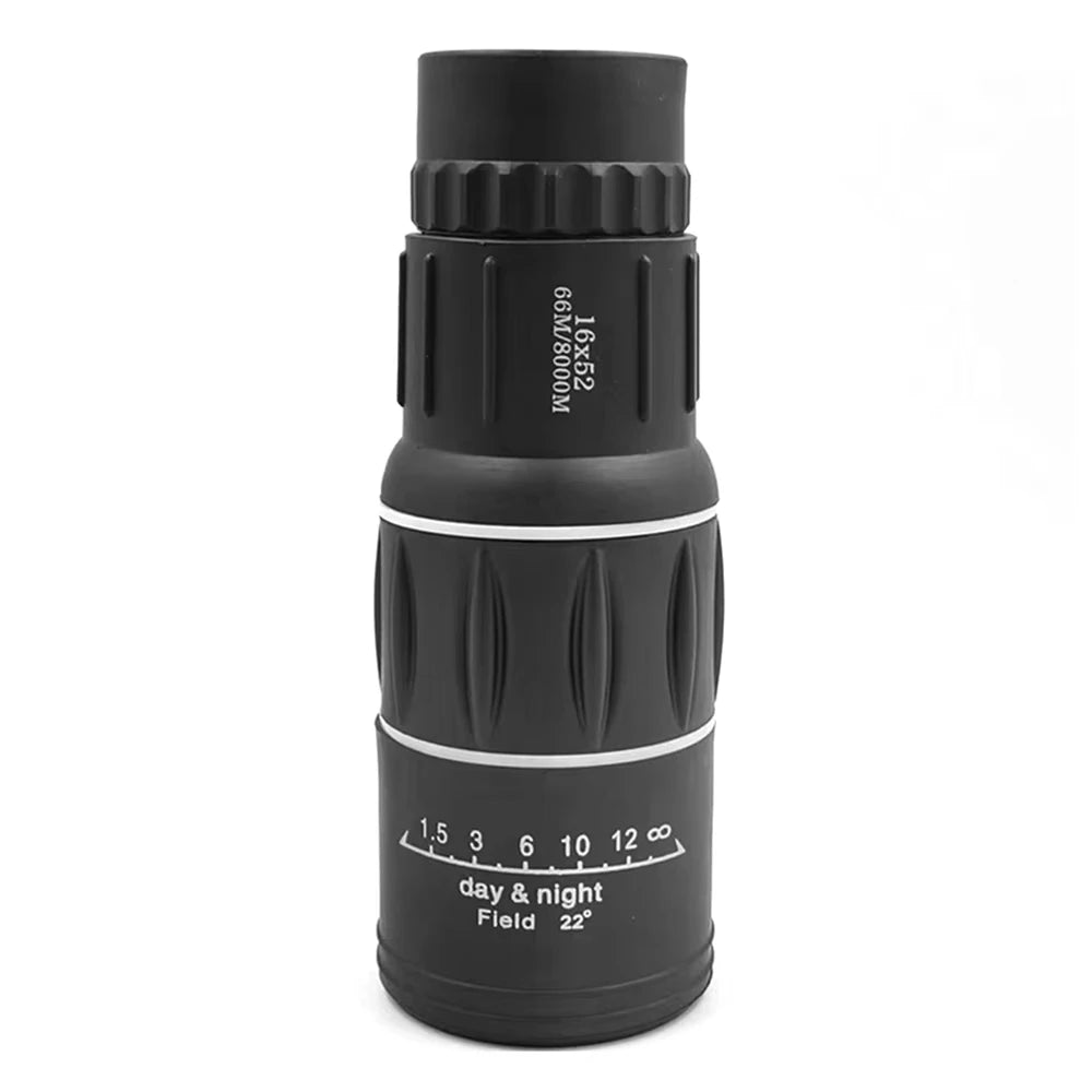 16x52 Monoculars HD Telescope Ipx4 Waterproof Long Distance Field of View Image Stabilization For Wildlife Observation Hiking
