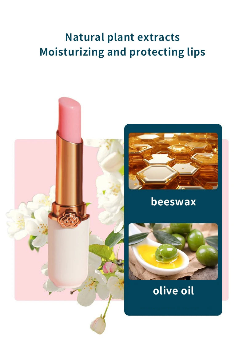 Peach Color Change Lipstick Non-Stick Cup Jelly Lipstick Moisturizing Moisturizing Color Change Lip Balm Warm Change Lip Balm