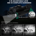 Megaorei NK006 Helmet Night Vision Monocular Long-Distance Infrared 5X Zoom 1080P Digital Hunting Night Vision Goggles Telescope