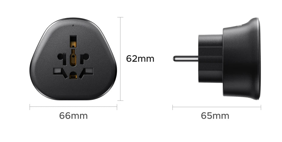 UGREEN Universal Travel Adapter Extension Socket EU/US/UK Plug Converter Multi-Country Power Adaptor for EU US UK KR RU Outlets