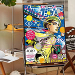 Anime J-JoJo Bizarre Adventure Poster Sticky Wall Art Printing Waterproof Home Living Bed Room Bar Aesthetic Decor