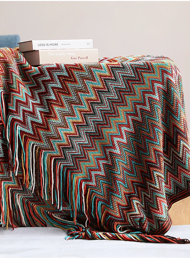 Boho Bed Plaid Blanket Geometry Aztec Baja Blankets Ethnic Sofa Cover Slipcover Decor Throw Wall Hanging Tapestry Rug Cobertor