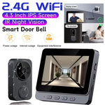Wireless Video Doorbell Camera Bundle, Smart Security Camera with Night Vision, 2.4G WiFi, HD, Motion Detection, Cloud Storage