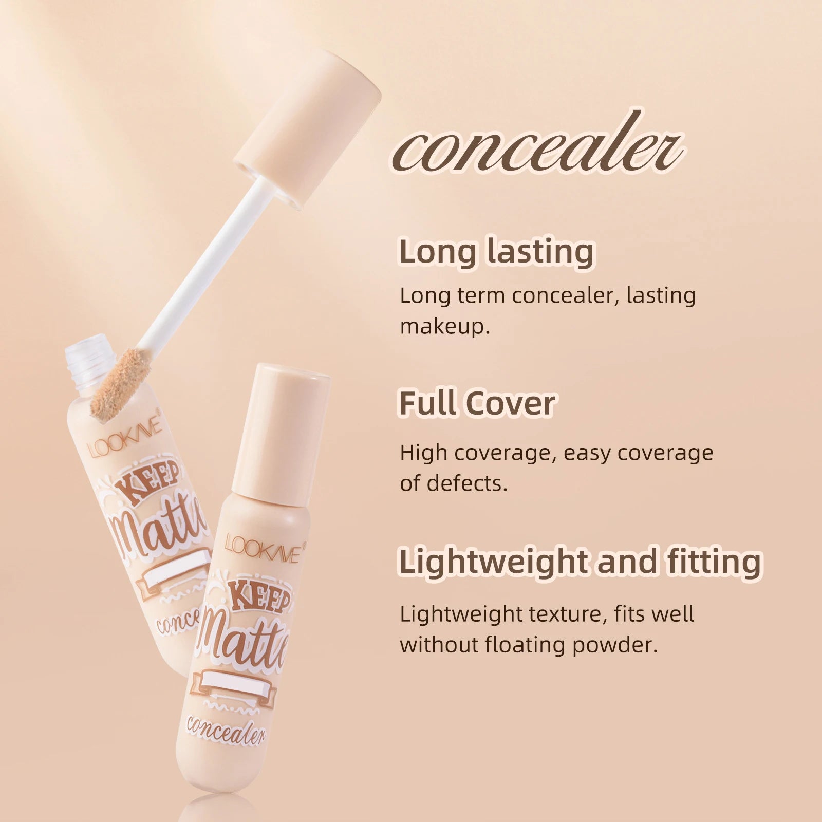 Liquid Concealer Stick Foundation Cream 6 Color Moisturizing Full Coverage Acne Dark Circle Natural Matte Concealer Cream Makeup