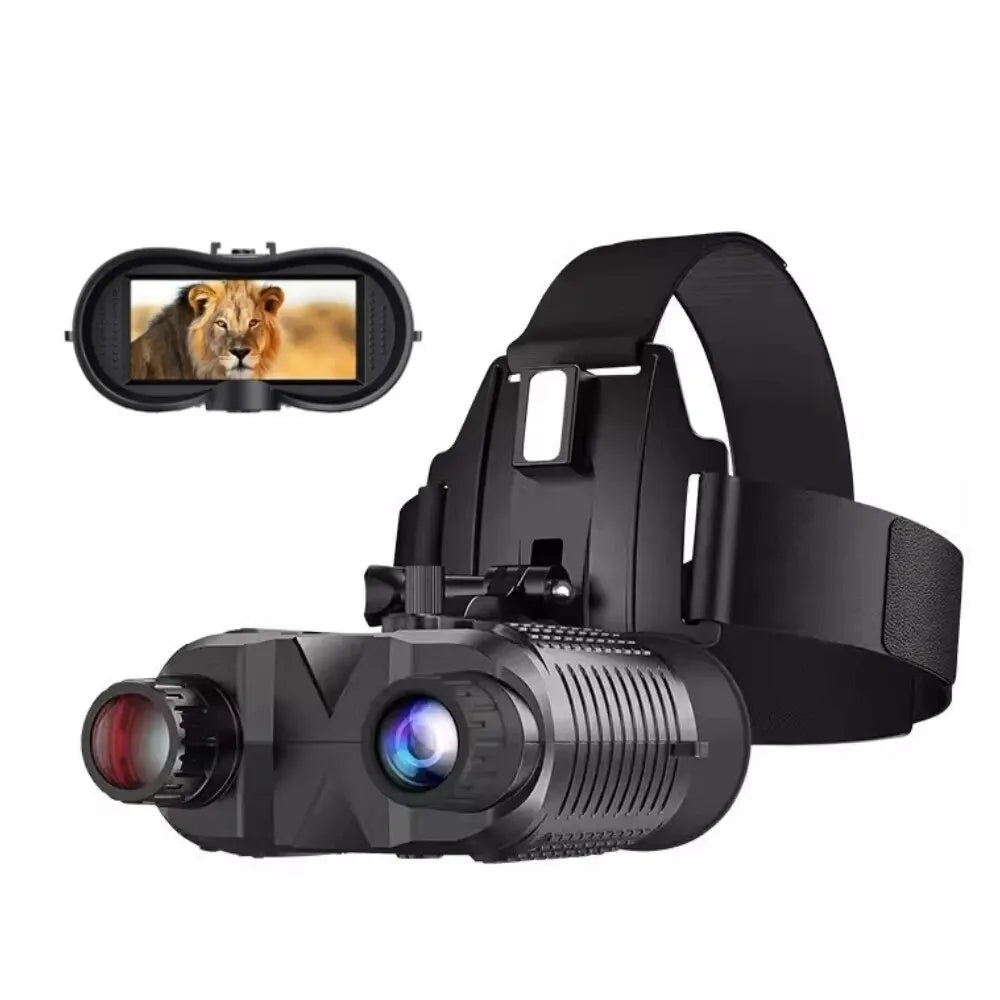 Night Vision Binoculars NV8160 8X Digital Zoom Tactical Helmet Head Mount Goggles Hunting Telescope 4K Infrared Binoculars
