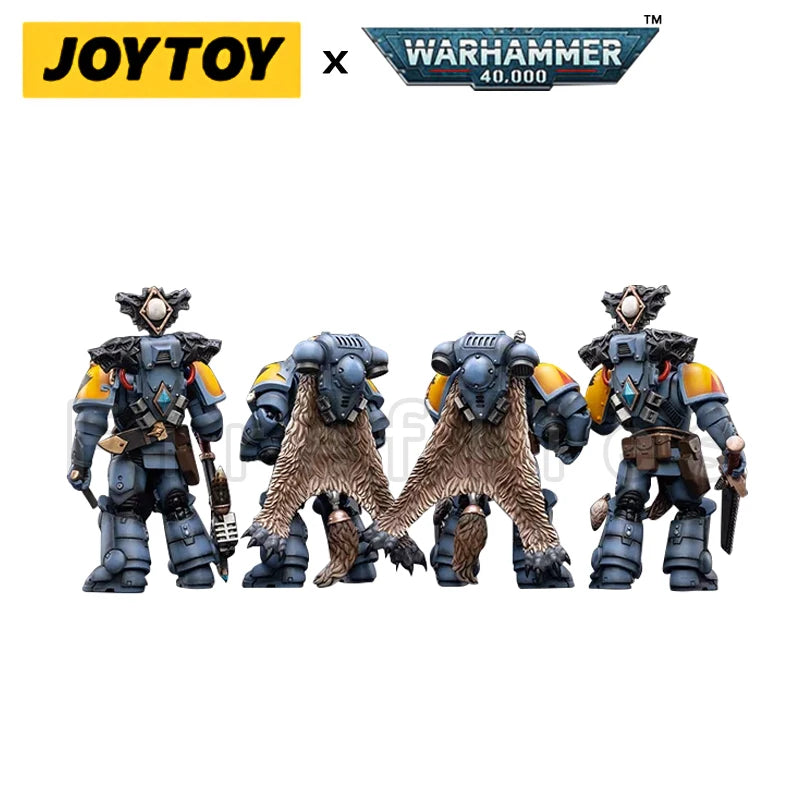 1/18 JOYTOY Action Figure – Warhammer 40K Horus Heresy Space Wolves Logan Ghostwolf Mecha Model