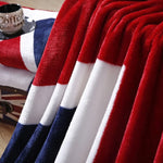 Bed blankets - Warm and plush throw for sofas, sofas, cars, and travel - machine-washed English style blankets