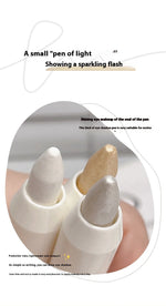 Eye Makeup Highlighter Pencil, Undereye Brightener Pencil, Dual-End Eye Shadow Stick, Smudge-Proof Eye Makeup Face Contouring