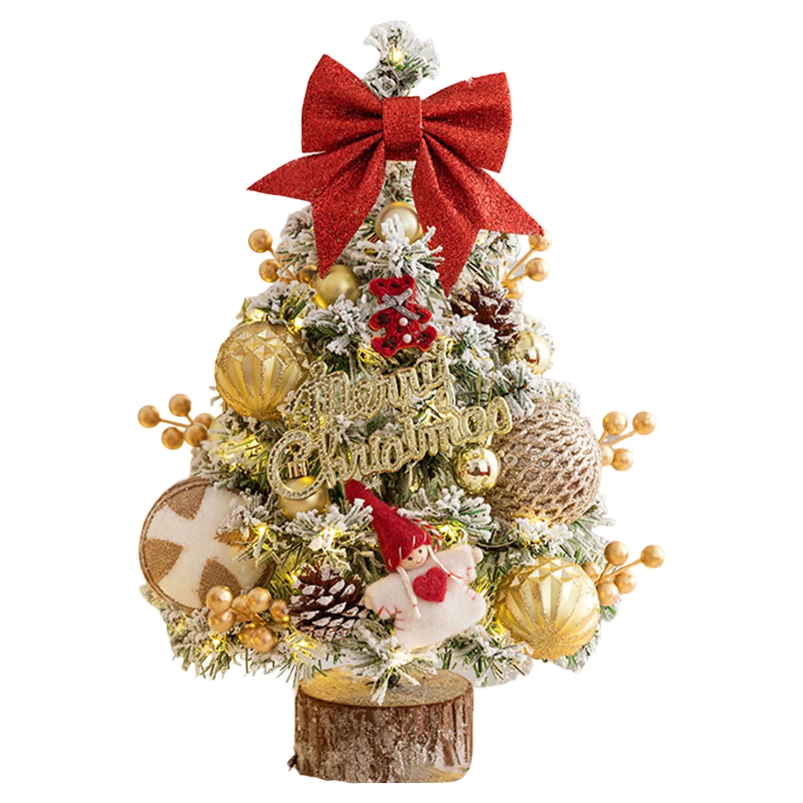 45cm Glitter Tabletop Mini Christmas Tree Add Atmospheres Xmas Tree Decor For Bedroom Home Party Office Home Desktop Ornaments