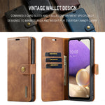 Detachable Magnetic Leather Case for Samsung Galaxy S24 S23 S22 Plus Ultra A14 A24 A34 A54 A53 A15 A35 A55 5G Wallet Card Holder