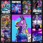 1pc F-Fortnites Game Poster Stickers Print Wall Art Canvas Painting Waterproof For Living Room Bedroom Home Decor