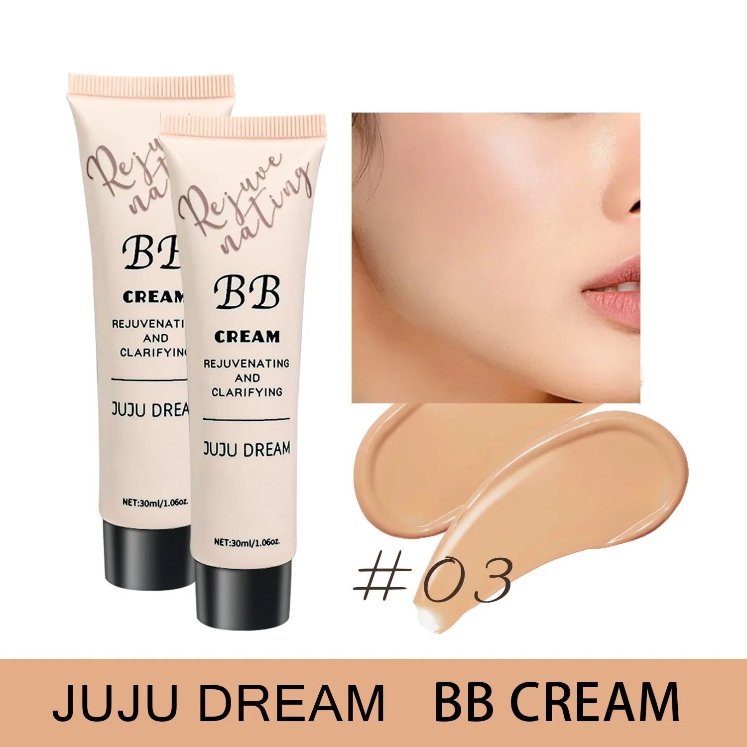 BB cream, isolation cream, liquid foundation, moisturizing, oil control, long-lasting makeup, concealer, waterproof, dry skin