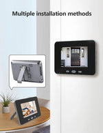 2.4Ghz Wireless Video Doorbell IP65 Outdoor Monitoring Two Way Audio Intercom Door Camera PIR Motion Detection 4' IPS Screen