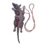 Halloween Horror Hanging Pendant Fake Dead Mouse Bat Broken Hand Feet Halloween Party Home Haunted House Scary Decoration Props