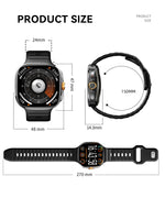 New M99 smartwatch Android - Bluetooth dual system 4G SIM 2.4'' 720*720 HD AMOLED Screen 190° Camera GPS WIFI NFC samrt watch