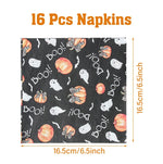 Halloween Disposable Tableware Pumpkin Ghost Boo Paper Plates Cups Napkins Kids Favor Happy Halloween Decoration Trick or Treat