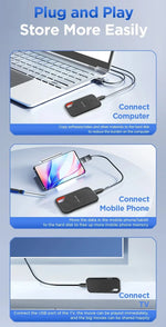 For xiaomil E61 Portable SSD 1TB ssd Hard Drive 2TB External SSD M.2 for SanDisk Laptop/Phones/mac Mobile Hard Disk HDD Storage