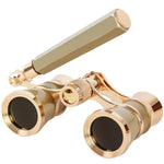 Opera Glasses Binoculars Metal Body With Chain/handle Theater Telescope Women Girls Optical Design Gift Retro Binoculars
