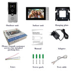 720P Video Doorbell 7‘’ Color Screen Home IntercomHigh-Definition Intelligent Night Vision Electronic Access Control System