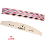 5/25Pcs/Lot Nail File Mix Color 80/100/150/180/240 Grit Professional Sandpaper Cuticle Remover Buffer Files Manicure Tool Set