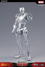 Fondjoy Marvel Iron Man MK1 Assemble Toy ABS Material First Generation Iron Man 1/12 Action Figures Toy Birthday Gifts for Boys