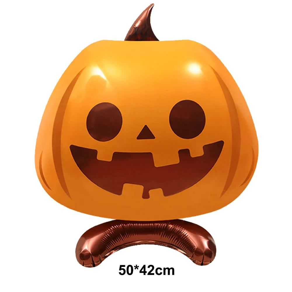 Halloween Pumpkin Tableware Black Orange Halloween Paper Plates Cups Napkins Banner Tablecloth Halloween Night Party Supplies