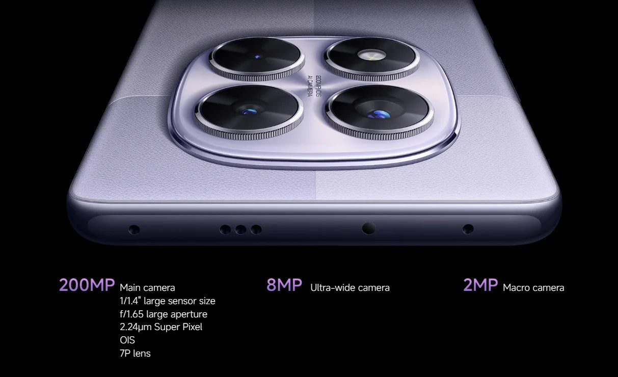 Xiaomi Redmi Note 14 Pro 5G NFC smartphone MediaTek dimension 7300-Ultra AMOLED screen 6,67 1,5 K 120 Hz 5110 mAh 200 MP camera