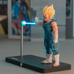 NIKOLATOY Dragon Ball Vegeta Magnetic Night Light Set Including Half-Body Statue LED Desk Lamp Collectible Anime Toy Fan Gift