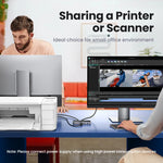 UGREEN USB KVM Switch USB 3.0 Switcher KVM Switch for PC Keyboard Mouse Printer 2 PCs Sharing 4 Devices USB Switch