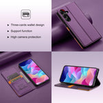 Business Flip Leather Case For Samsung Galaxy A17 A16 A36 A56 A26 A07 A55 A35 A15 A54 A34 A14 A53 A33 A13 Magnetic Wallet Cover