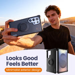 Shockproof Case for Samsung Galaxy S24/S25/S24U/S25 Ultra fit Quad-style Motorcycle/Bicycle Holder with Lock-in Design