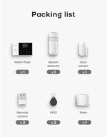 PGST Residential Tuya Smart Gsm Wifi Alarm System for Home Wireless Security Alarm House Smart Life App Control work with ALexa