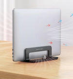 UGREEN Vertical Laptop Stand For MacBook Pro Aluminum Portable Notebook Stand Laptop Support MacBook Air Pro Tablet Phone Stand